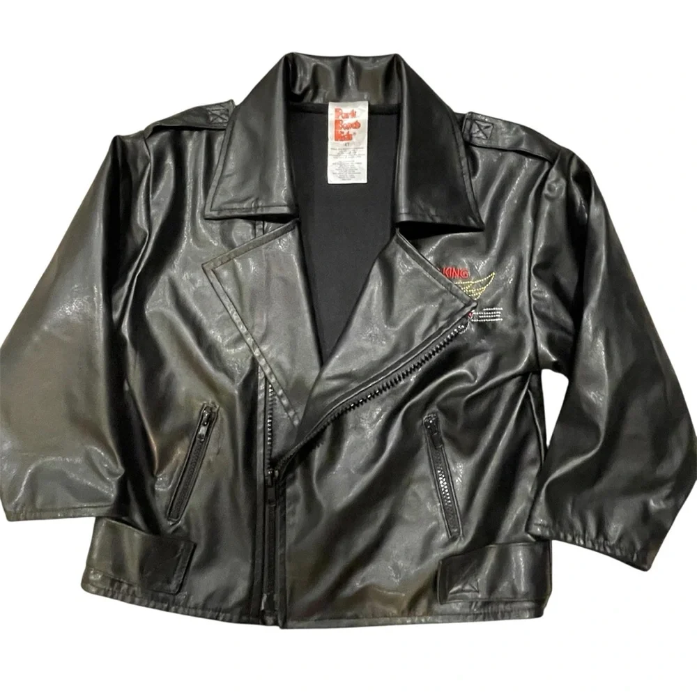 Park Bench Kids Road King Black Motorcycle Jacket - 4T